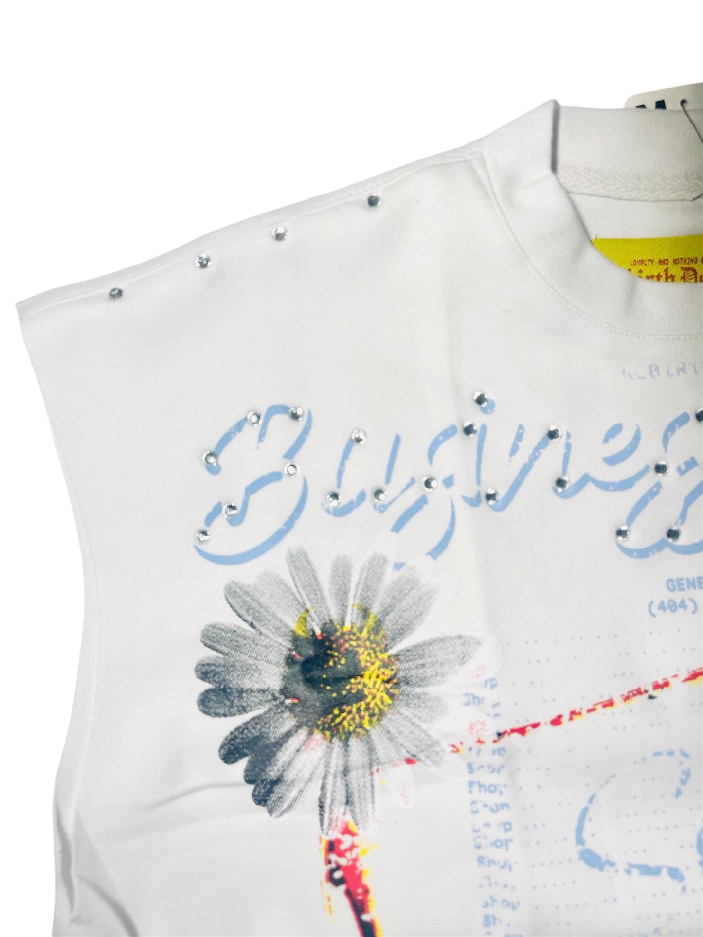 White “Business Hours” Muscle Tee