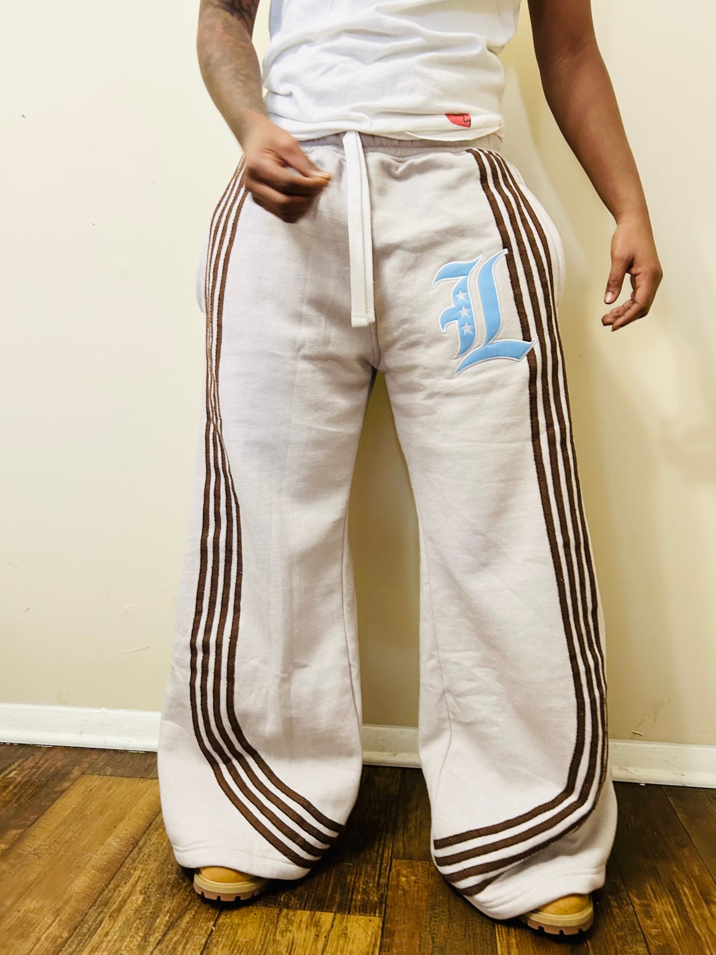 Gray "WideLeg" Joggers