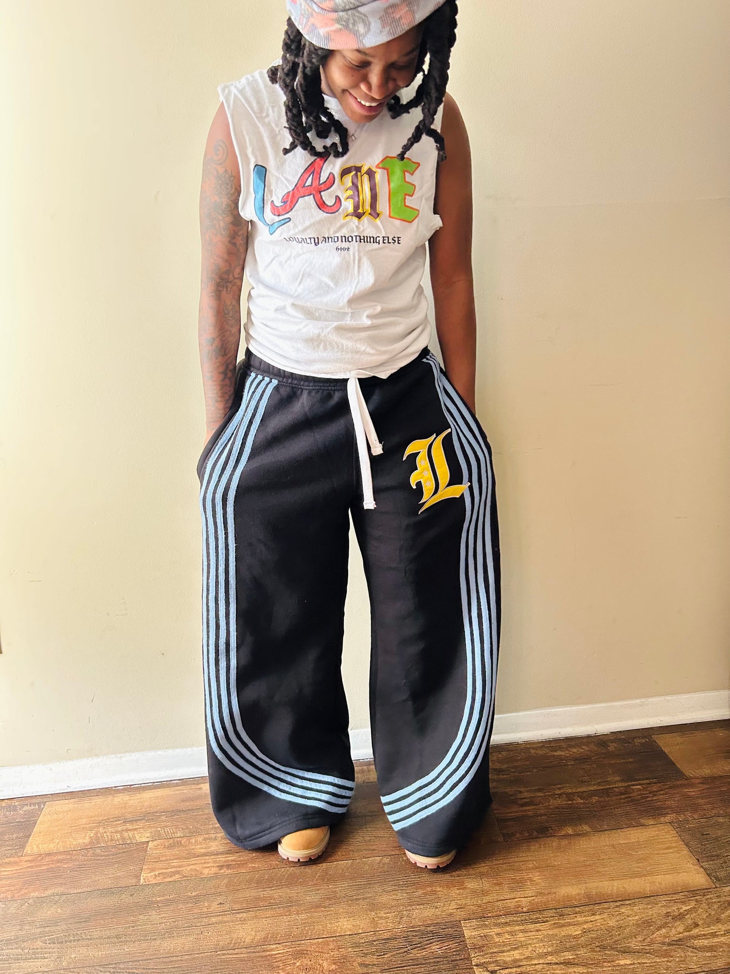 Black "WideLeg" Joggers