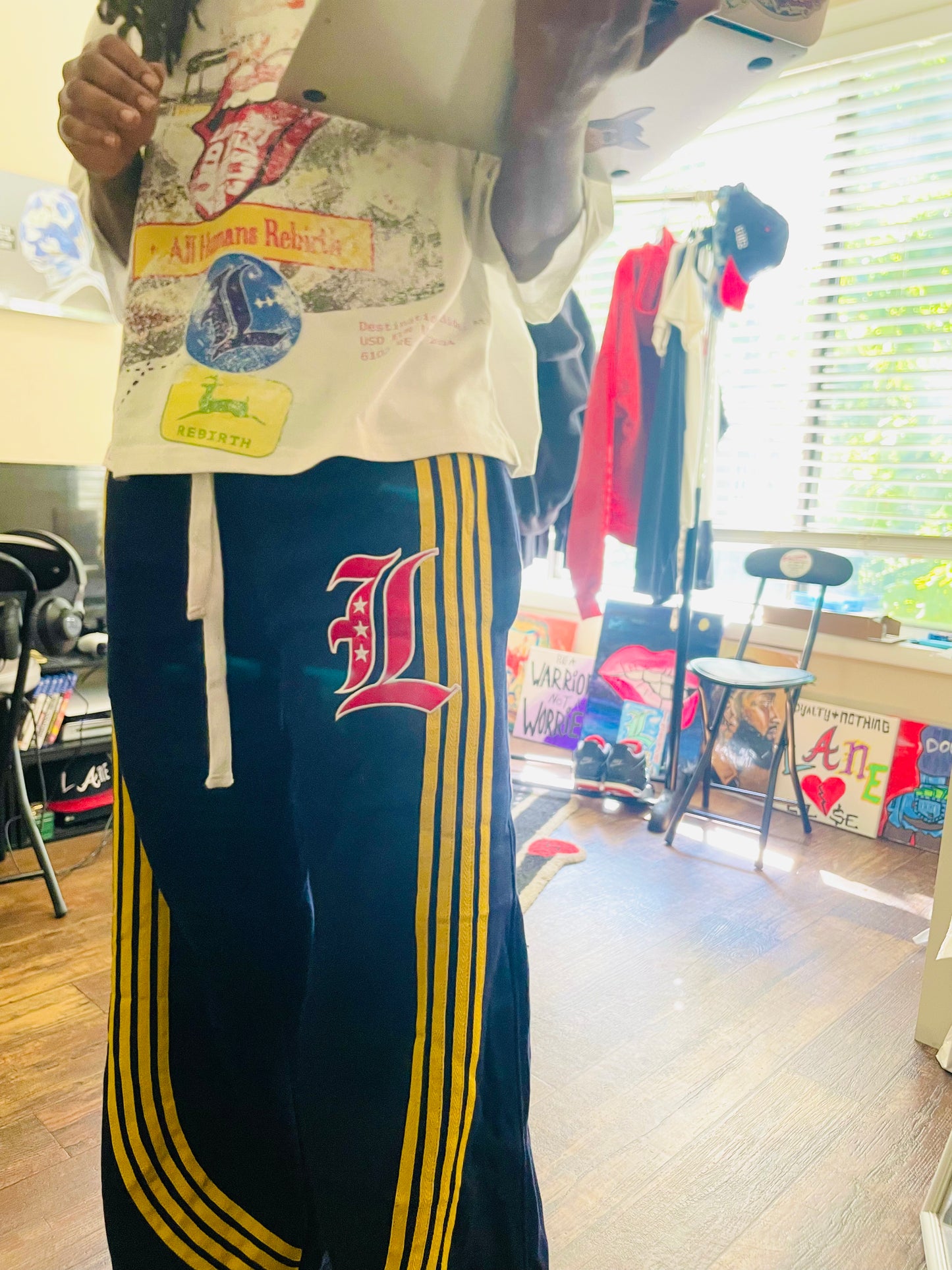 Navy "WideLeg" Joggers